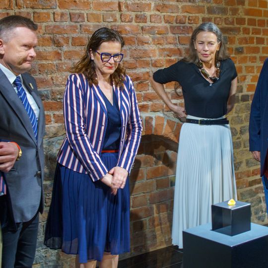 bursztyn z Gdańska leci w kosmos, konferencja prasowa