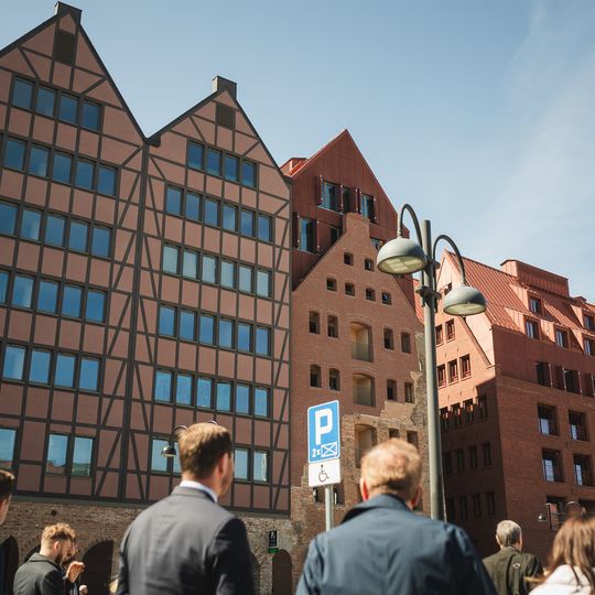 północny cypel Wyspy Spichrzów w Gdańsku po remoncie