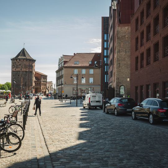 północny cypel Wyspy Spichrzów w Gdańsku po remoncie