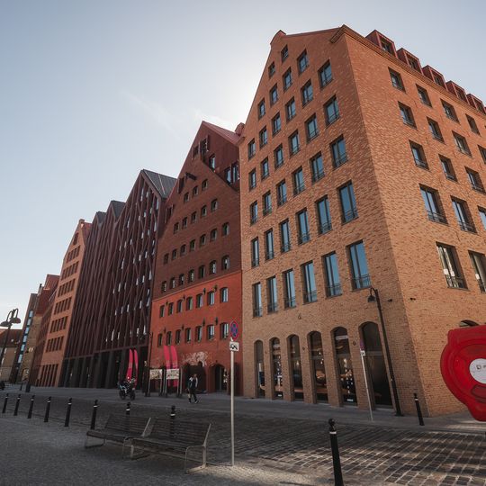 północny cypel Wyspy Spichrzów w Gdańsku po remoncie