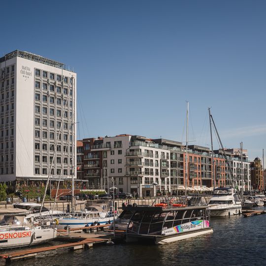 północny cypel Wyspy Spichrzów w Gdańsku po remoncie