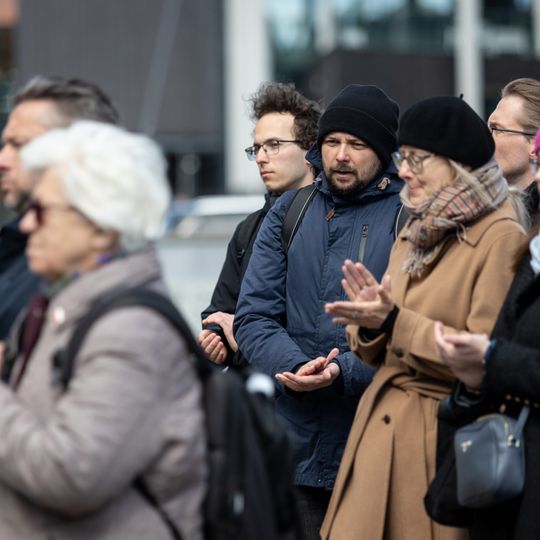 otwarcie na Targu Węglowym w Gdańsku wystawy IPN o Armii Czerwonej