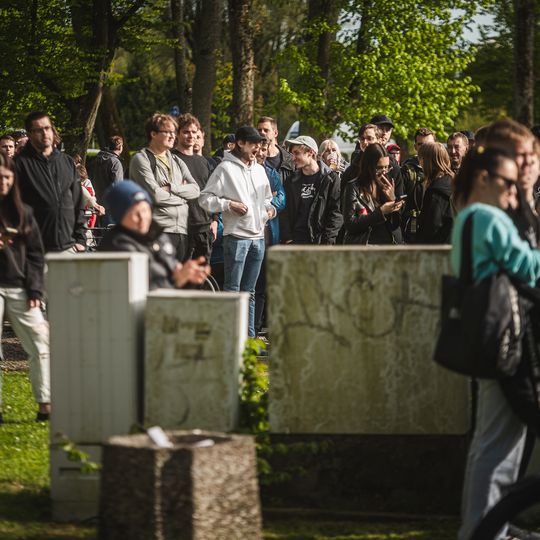 Sławomir Mentzen na spotkaniu z wyborcami w Kartuzach, 2025