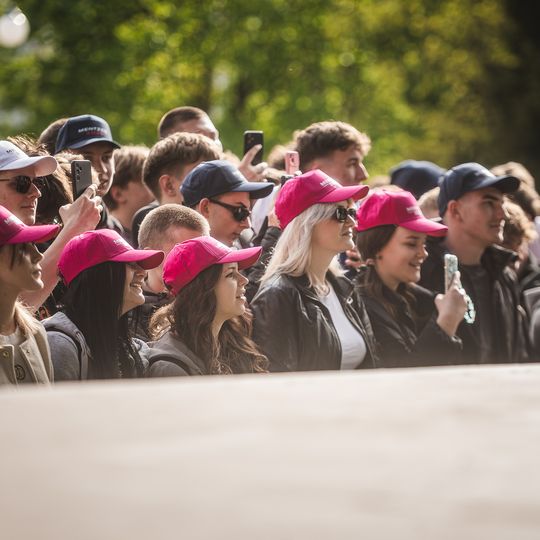 Sławomir Mentzen na spotkaniu z wyborcami w Kartuzach, 2025