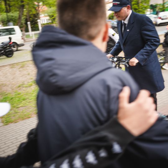 Sławomir Mentzen na spotkaniu z wyborcami w Kartuzach, 2025