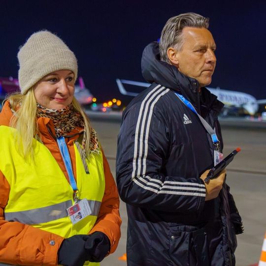 nocny duathlon 2025 na lotnisku w Gdańsku