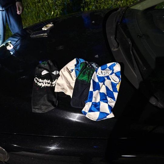 kontrola pseudokibiców, którzy chcieli wykonać nielegalne graffiti w Pelplinie