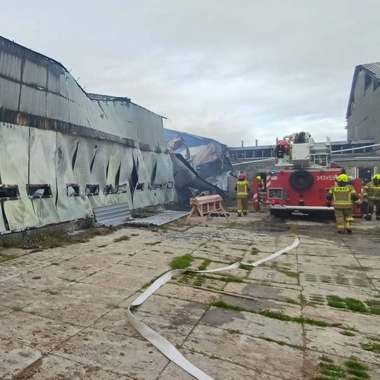 Pożar kurnika w Objeździe!