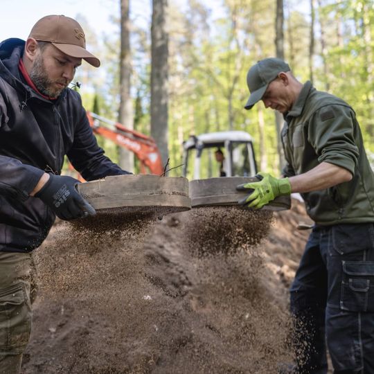 wykopaliska w Lesie Szpęgawskim