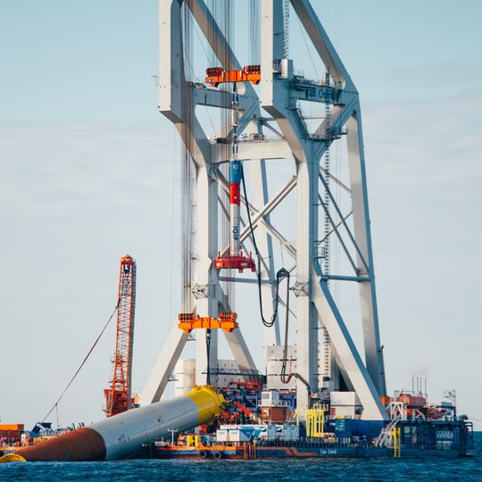 budowa morskiej farmy wiatrowej Baltic Power, maj 2025 roku