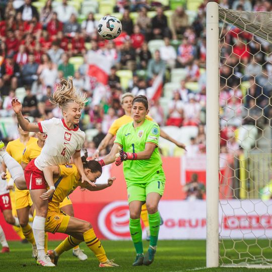 mecz Polska - Rumunia Ligi Narodów UEFA kobiet w Gdańsku