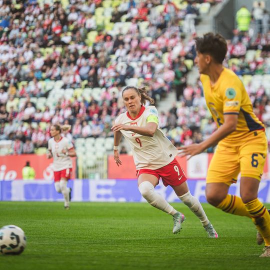 mecz Polska - Rumunia Ligi Narodów UEFA kobiet w Gdańsku