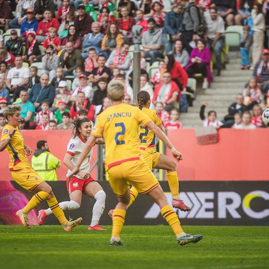 mecz Polska - Rumunia Ligi Narodów UEFA kobiet w Gdańsku