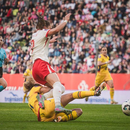 mecz Polska - Rumunia Ligi Narodów UEFA kobiet w Gdańsku