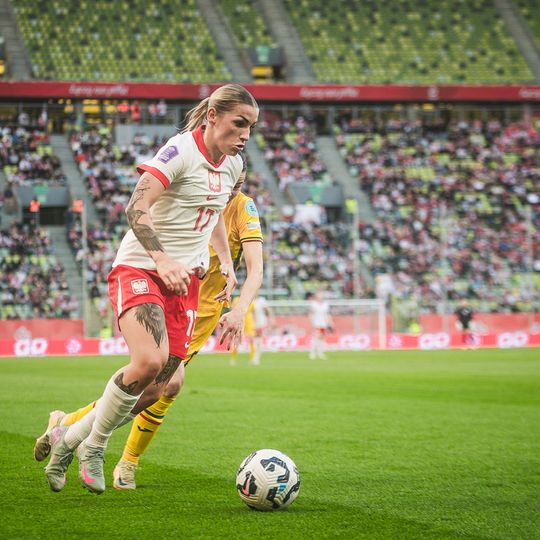 mecz Polska - Rumunia Ligi Narodów UEFA kobiet w Gdańsku