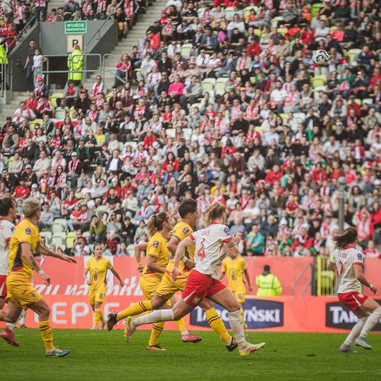 mecz Polska - Rumunia Ligi Narodów UEFA kobiet w Gdańsku
