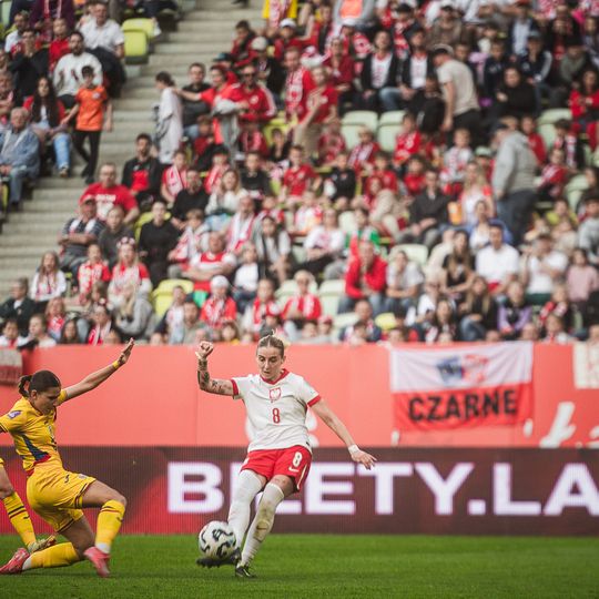 mecz Polska - Rumunia Ligi Narodów UEFA kobiet w Gdańsku