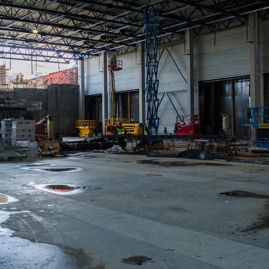 wiecha na nowej hali AmberExpo w Gdańsku