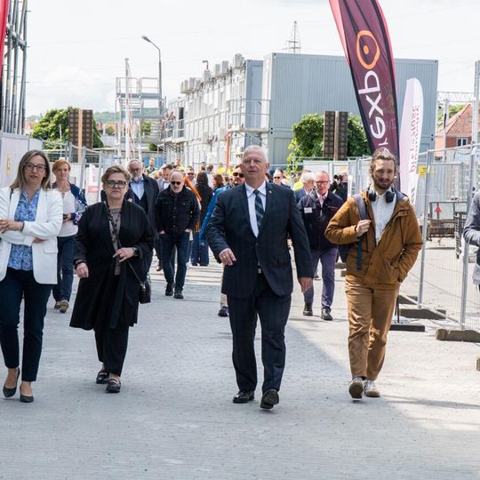 wiecha na nowej hali AmberExpo w Gdańsku