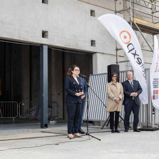 wiecha na nowej hali AmberExpo w Gdańsku