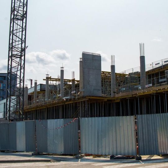 wiecha na nowej hali AmberExpo w Gdańsku