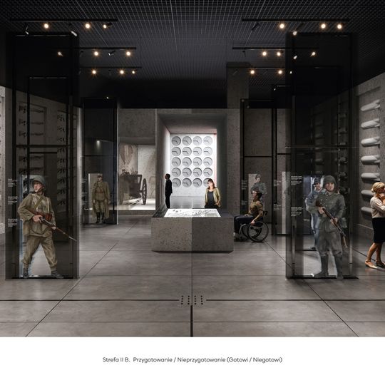 wystawa Muzeum Westerplatte i Wojny 1939, wizualizacja, Trias AVI