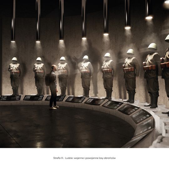 wystawa Muzeum Westerplatte i Wojny 1939, wizualizacja, Trias AVI