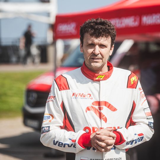 Bartłomiej Marszałek na spotkaniu z dziennikarzami w Nadolu