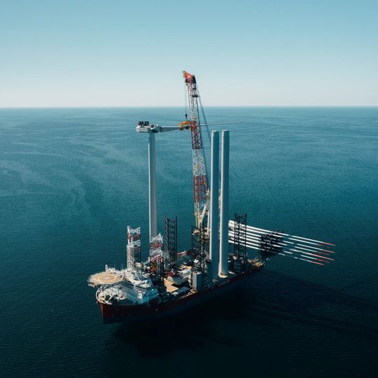 morska farma wiatrowa Baltic Power, pierwszy wiatrak