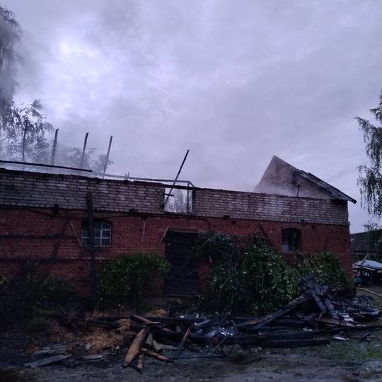 Pożar budynku gospodarczego w Sypanicy