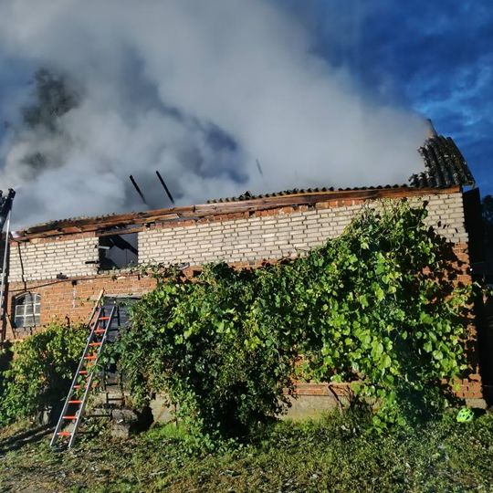 pożar budynku gospodarczego w Sypanicy