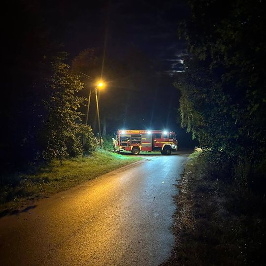 pożar budynku gospodarczego w Sypanicy