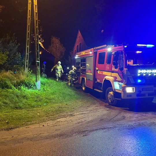 pożar budynku gospodarczego w Sypanicy