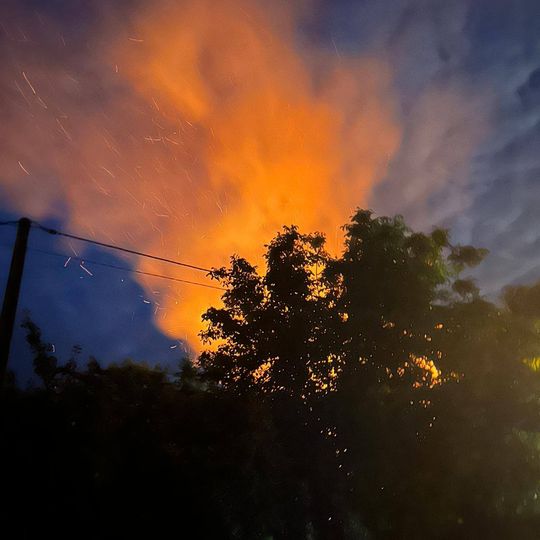 pożar budynku gospodarczego w Sypanicy