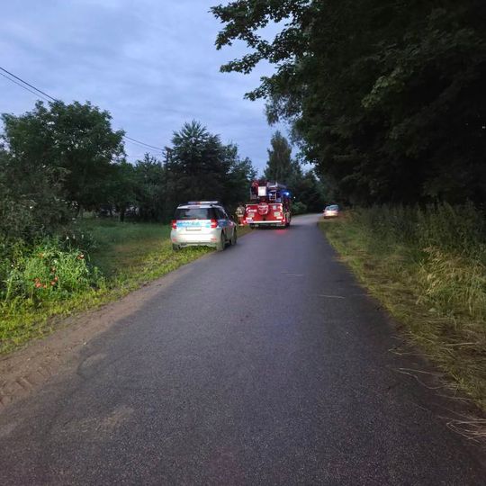pożar budynku gospodarczego w Sypanicy