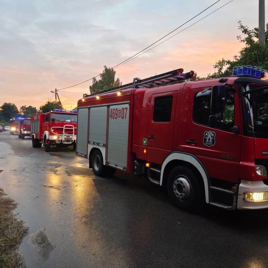 pożar budynku gospodarczego w Sypanicy