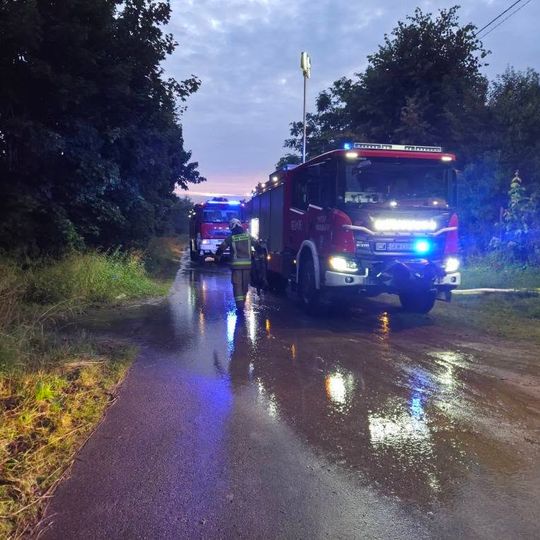 pożar budynku gospodarczego w Sypanicy