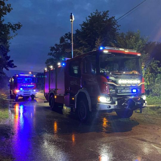 pożar budynku gospodarczego w Sypanicy
