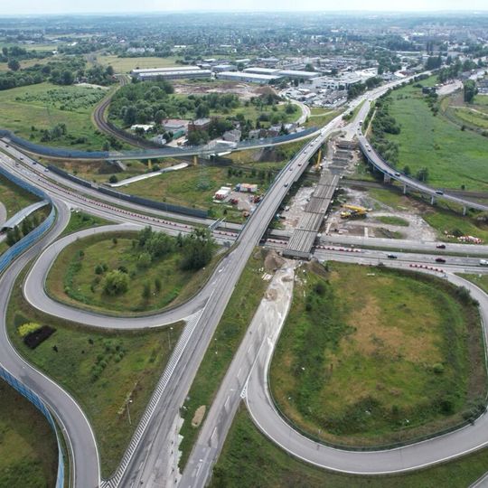 prace przy budowie nowej estakady ul. Elbląskiej w Gdańsku