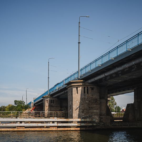 Most Siennicki w Gdańsku z kładką dla pieszych i rowerzystów