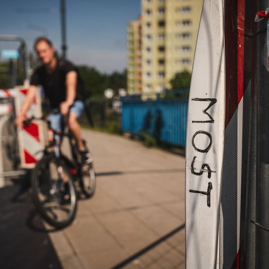 Most Siennicki w Gdańsku z kładką dla pieszych i rowerzystów