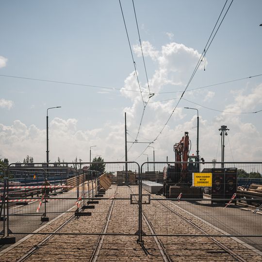 Most Siennicki w Gdańsku z kładką dla pieszych i rowerzystów