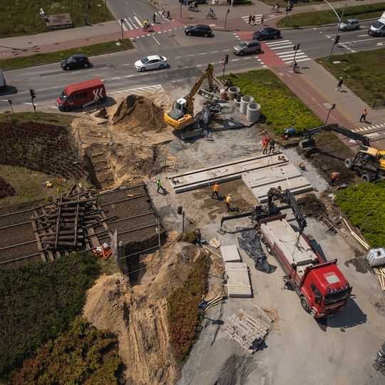 remont torowiska na Przymorzu w Gdańsku