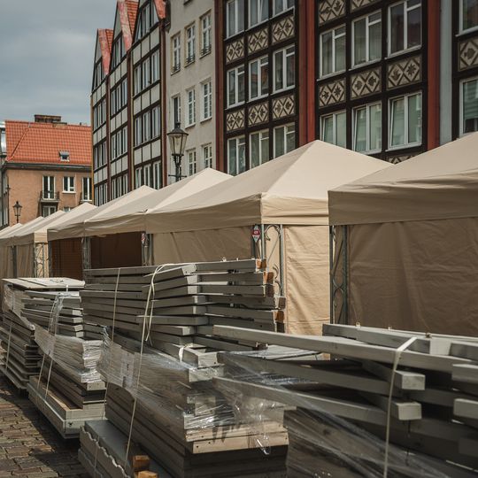 Tak powstaje Jarmark Świętego Dominika 2025 w Gdańsku