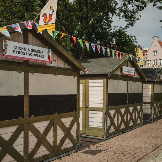 przygotowania do Jarmarku Świętego Dominika 2025 w Gdańsku