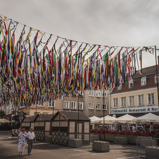 przygotowania do Jarmarku Świętego Dominika 2025 w Gdańsku