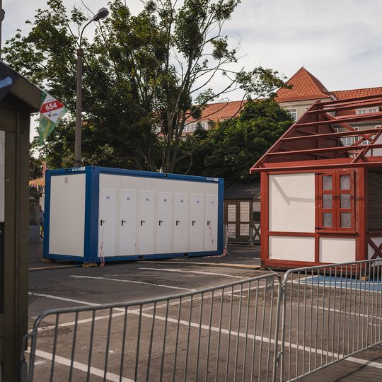 przygotowania do Jarmarku Świętego Dominika 2025 w Gdańsku