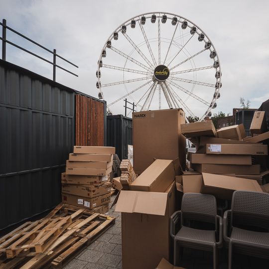 przygotowania do Jarmarku Świętego Dominika 2025 w Gdańsku