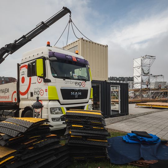 przygotowania do Jarmarku Świętego Dominika 2025 w Gdańsku