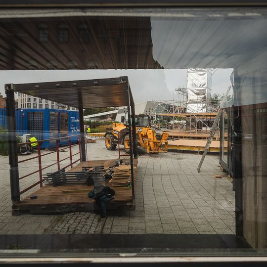 przygotowania do Jarmarku Świętego Dominika 2025 w Gdańsku